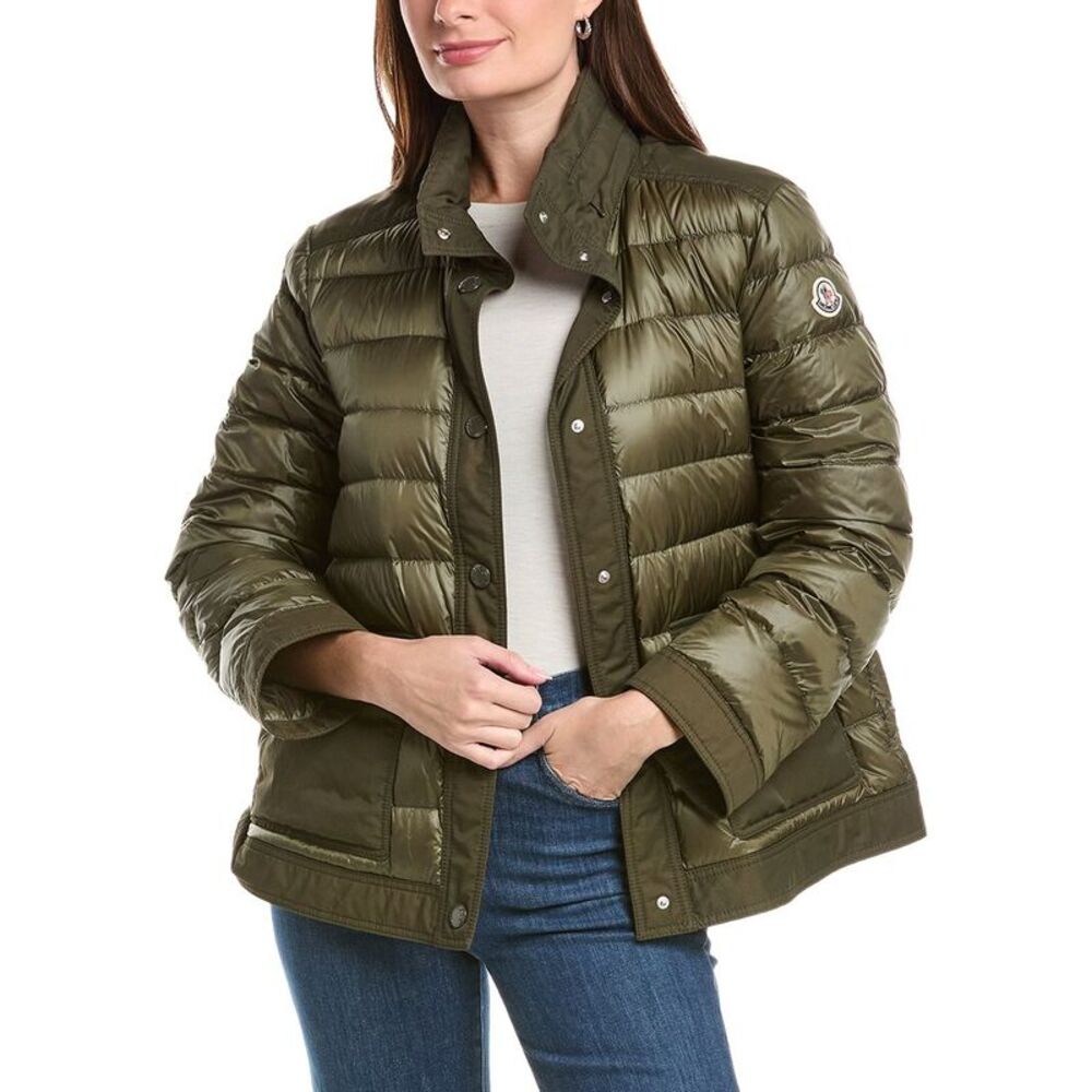 Moncler Womens Najan Down Jacket, Green